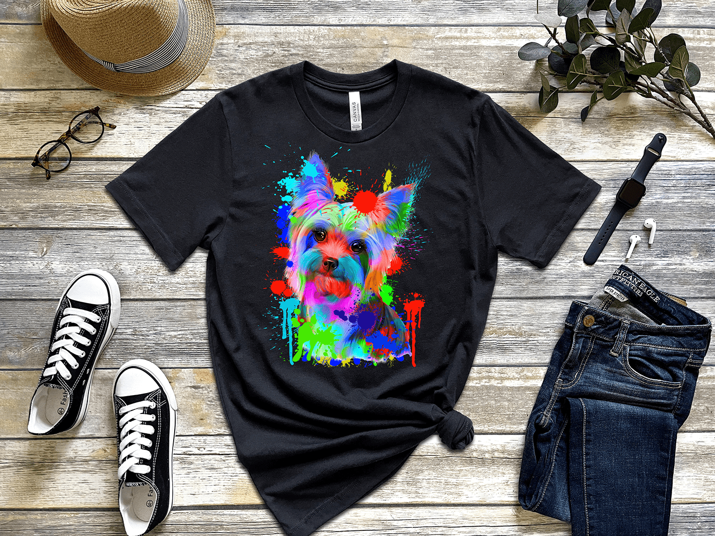 animals Pet splash Splash color splash watercolor t-shirt tees tshirt Tshirt Design Water Painting