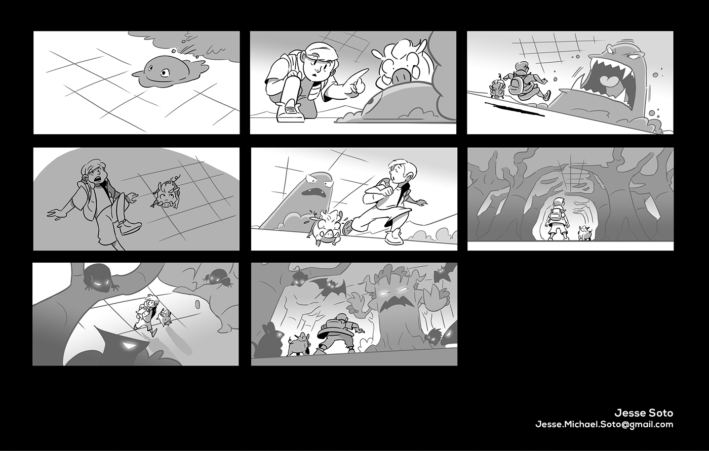 storyboard story Board Drawing  cartoon animation  previs Film   comic