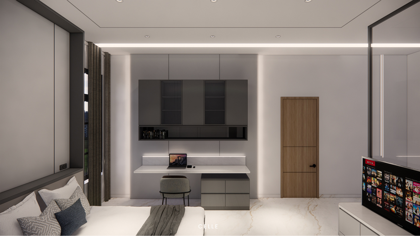 interior design  home enscape Render modern luxury Interior bedroom kid's KID'S BEDROOM