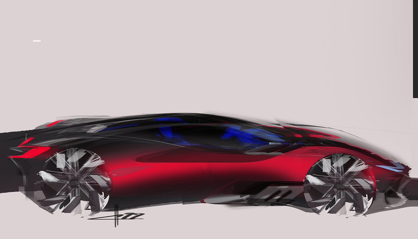 automotive   transportation car design Vehicle car concept Digital Art  sketch concept art art