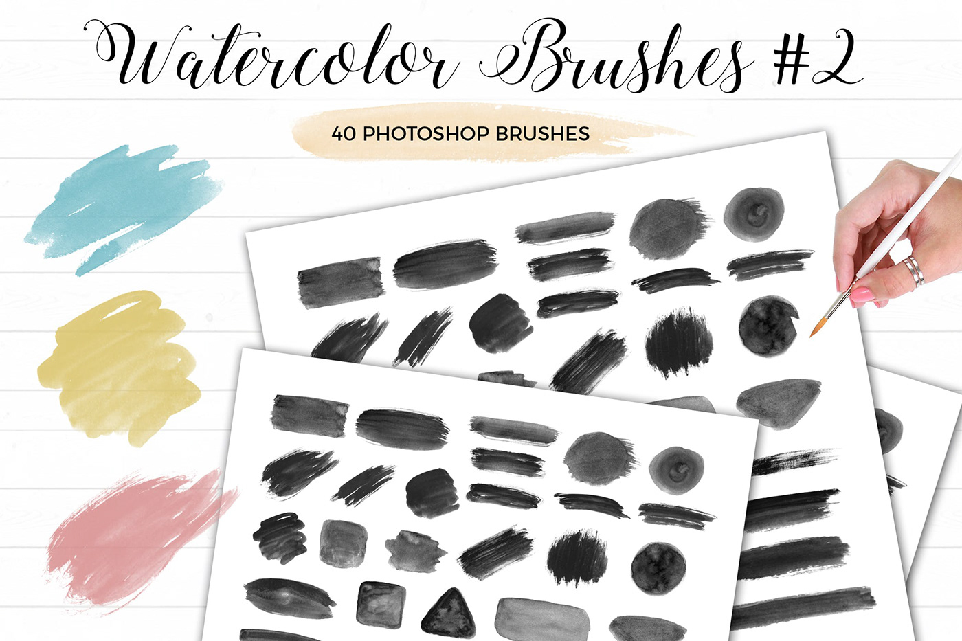 freebie free free brushes Photoshop brushes Watercolor brushes  photoshop add-ons presets abr brushes brush strokes