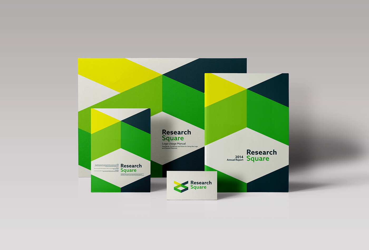 aje Research Square square research brand logo monogram rs science mark Logotype type green design brand identity