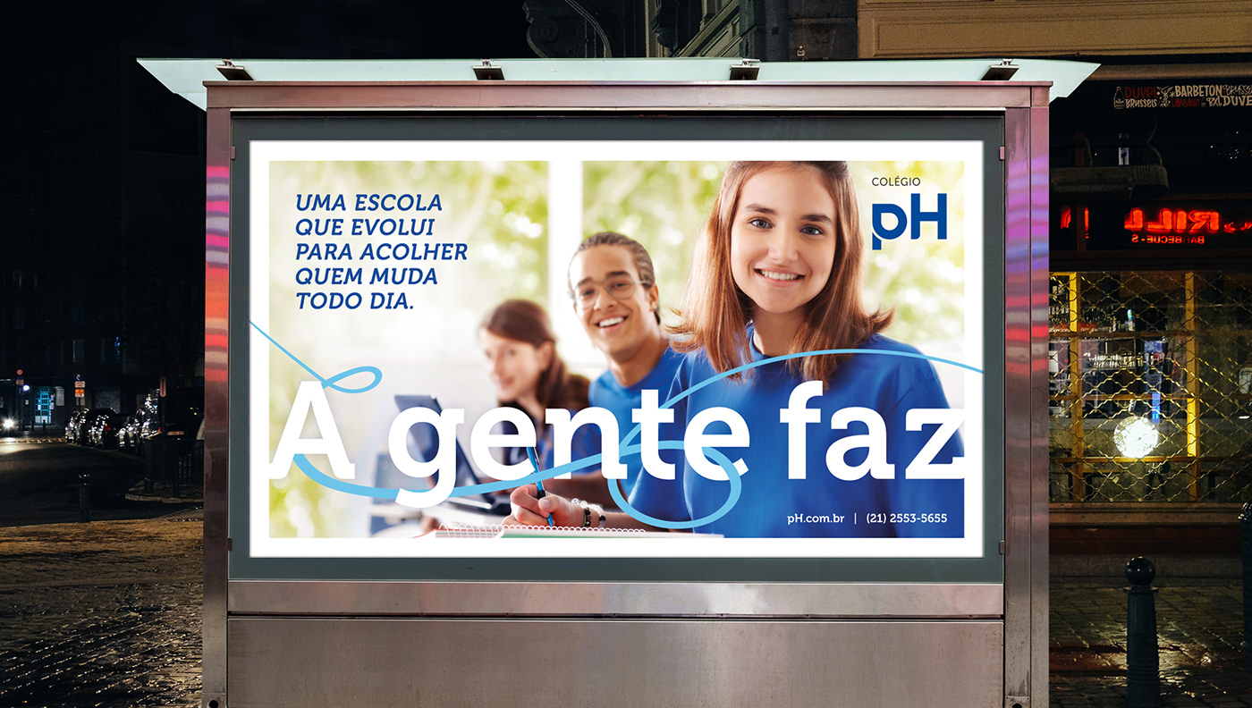 Colégio educação escola school Education Advertising  campaign OOH poster billboard