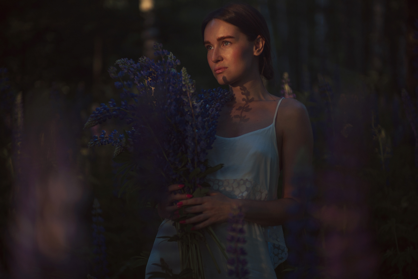 Nature portrait sunlight Flowers girl model models Sensuality sexy Fashion 