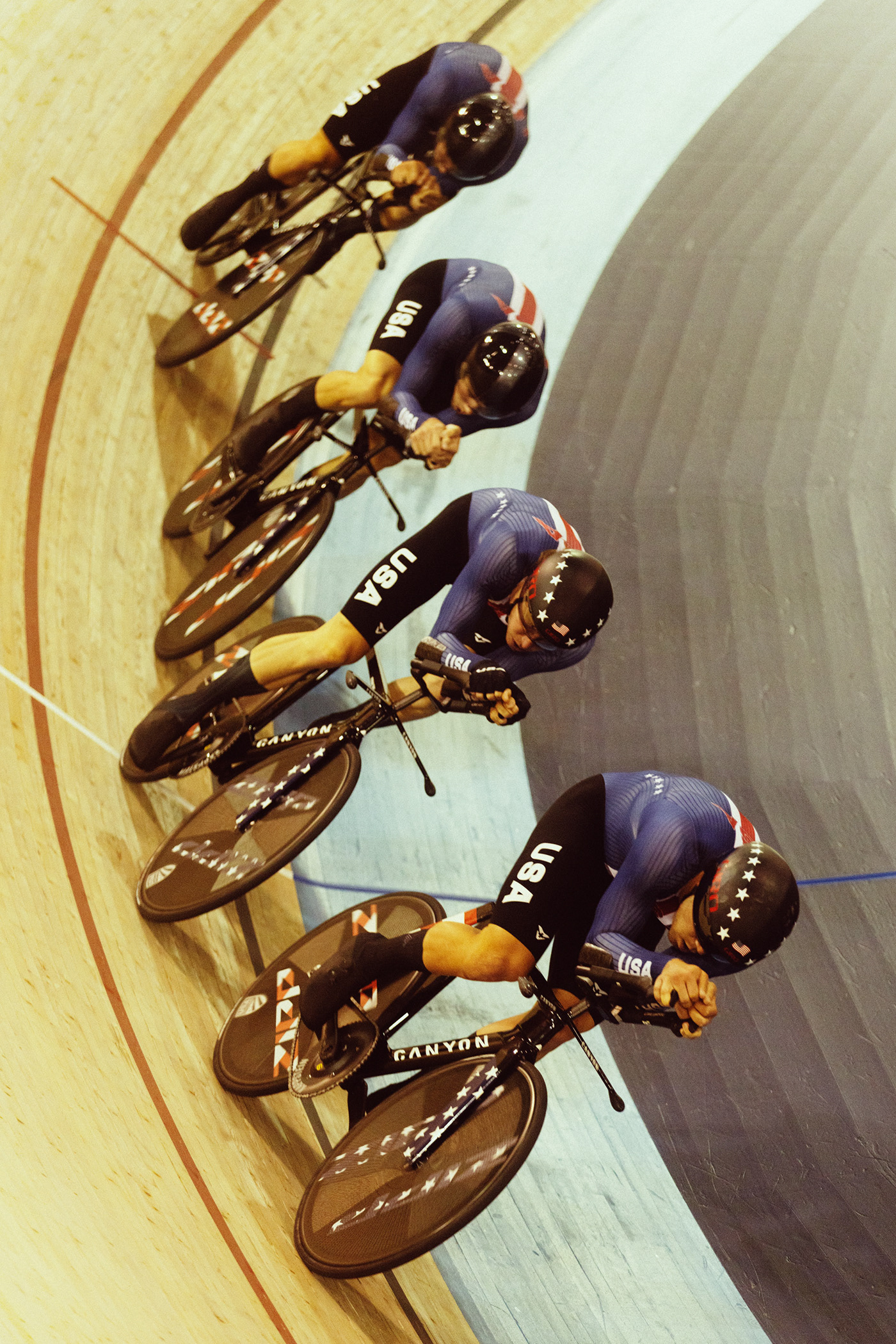 Cycling track Team USA Bicycle race indoor velo