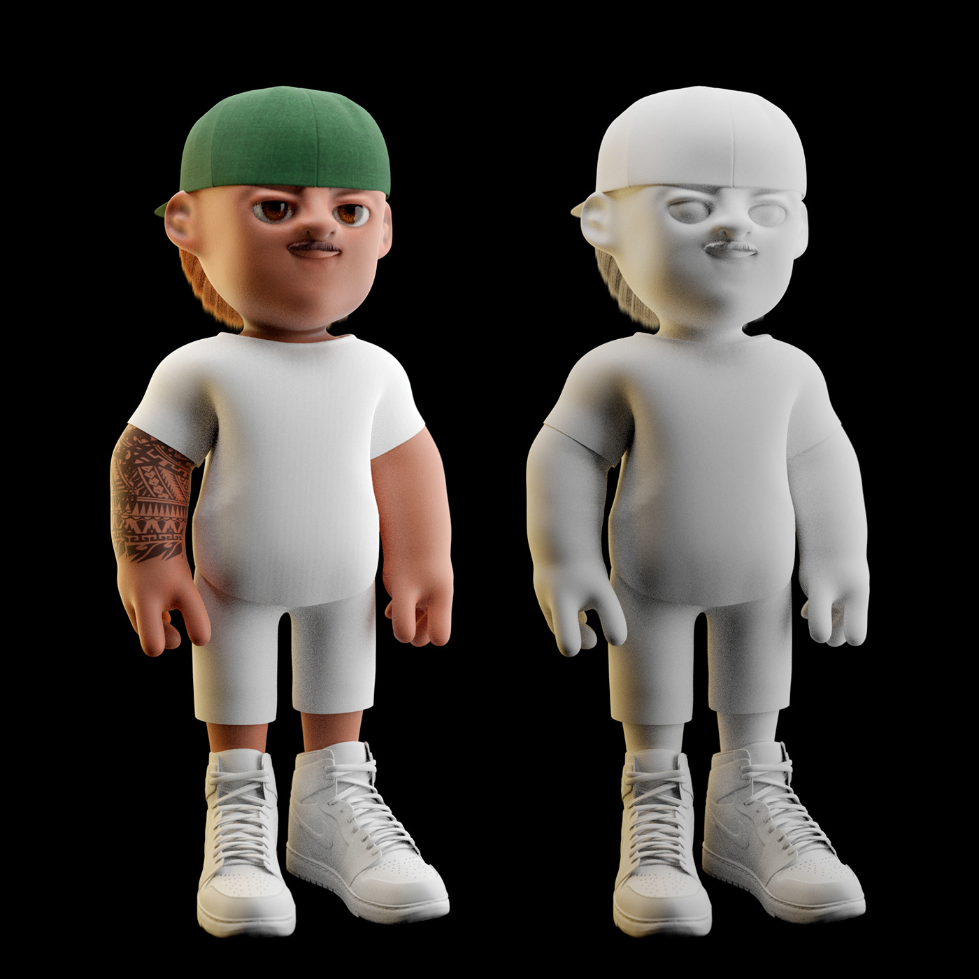3D adobe art Behance Character colombia Feid hiphop ilustracion Modeling3D venezuela