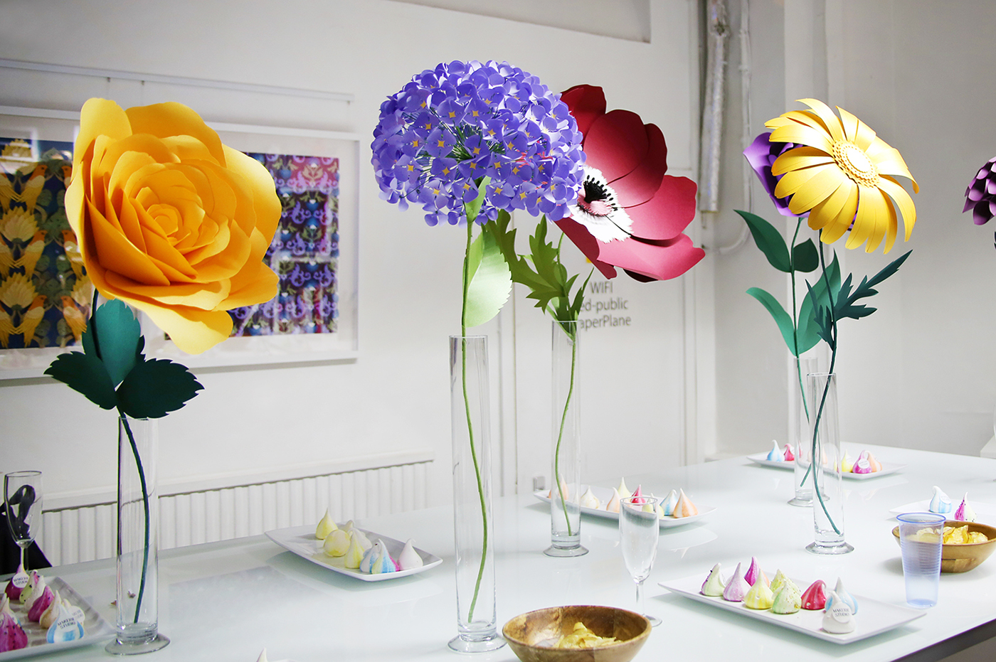 paper sculpture paperart pattern Flowers Flora fauna Exhibition  Show art