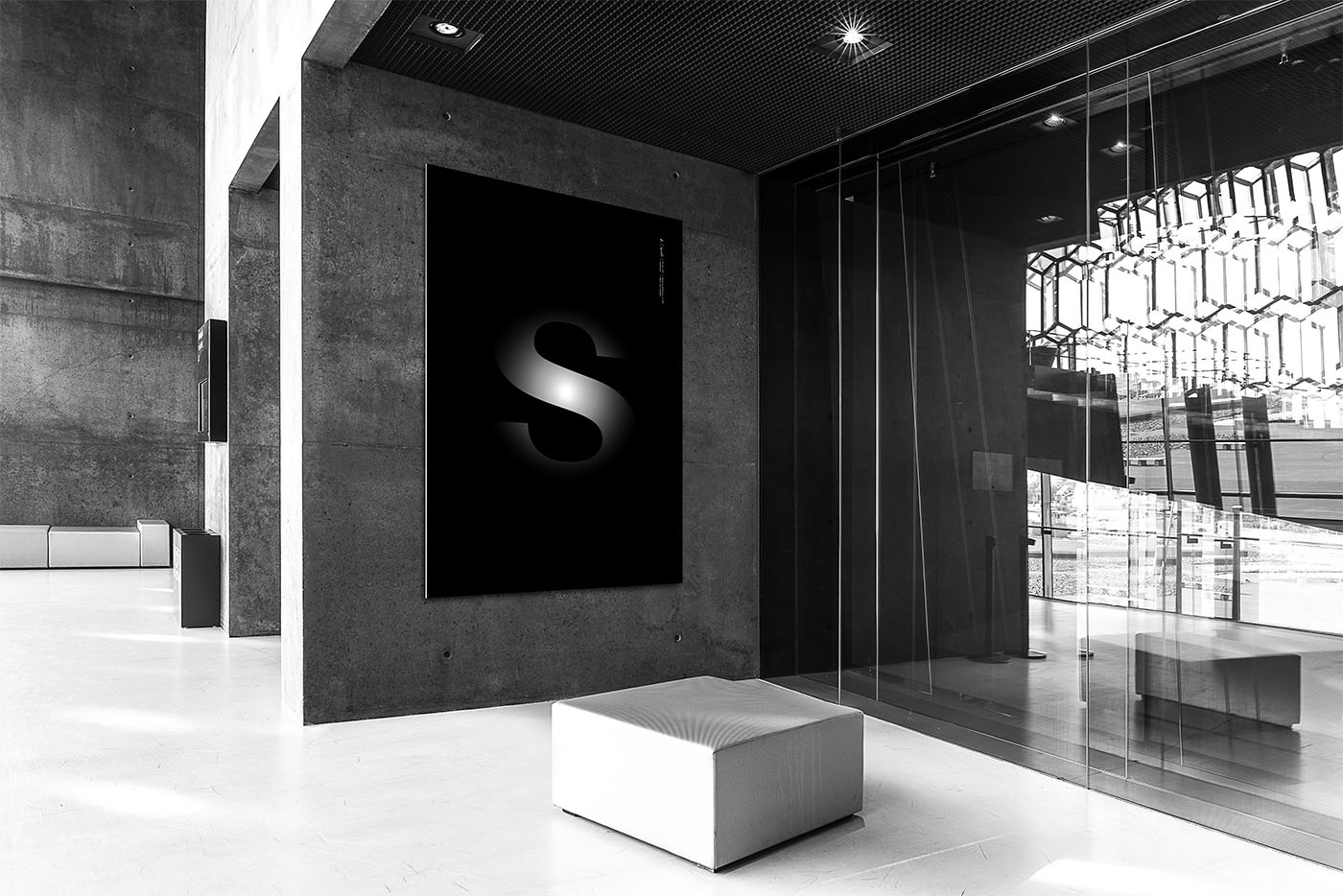 helvetica poster typo expo black Minimalism store elegant Layout modernism