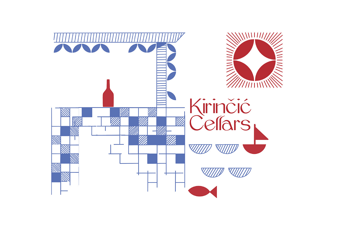 wine cellars vineyard identity creative art direction  logo