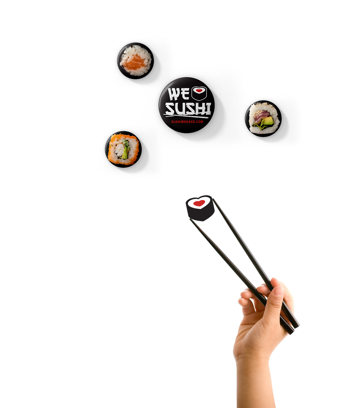 Sushi Food  restaurante makers sushimakers branding  logo design creative asian