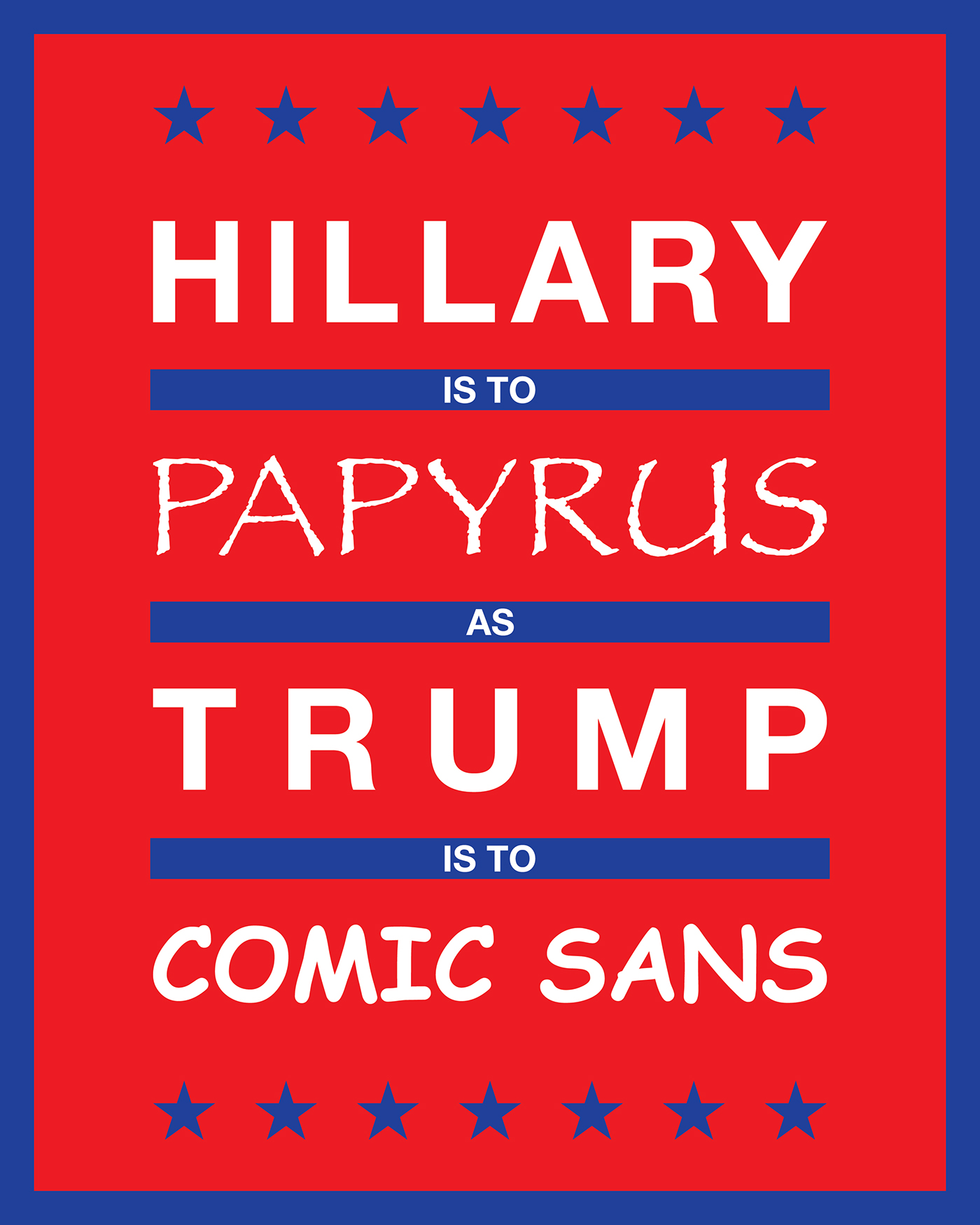 Presidential election politics Hillary Clinton Donald Trump Poster Design 2016 Election humor satire