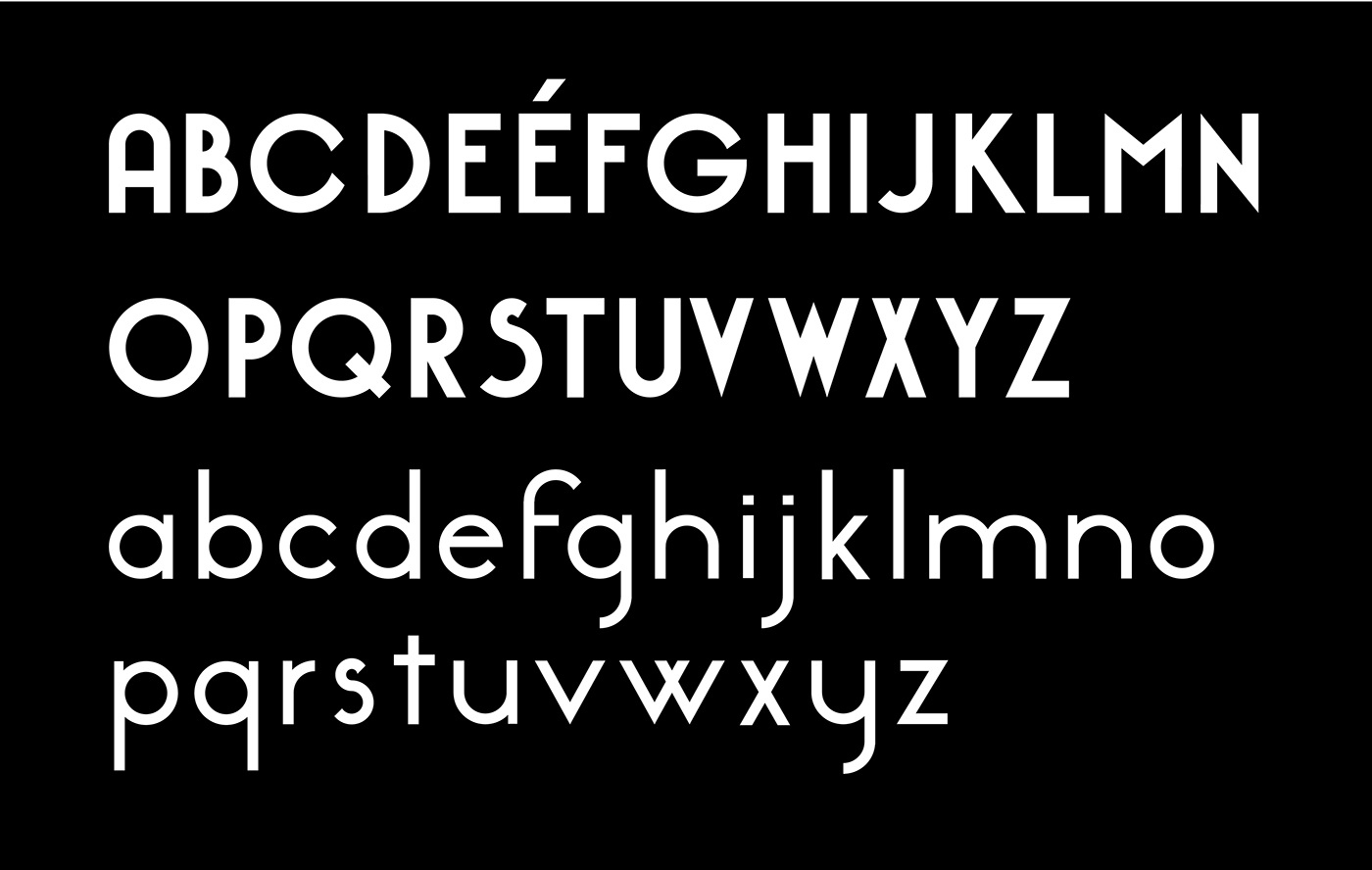 font typo Acme studio Paris Typographie art deco graphisme Typeface identity letters alphabet tipographia poster graphic