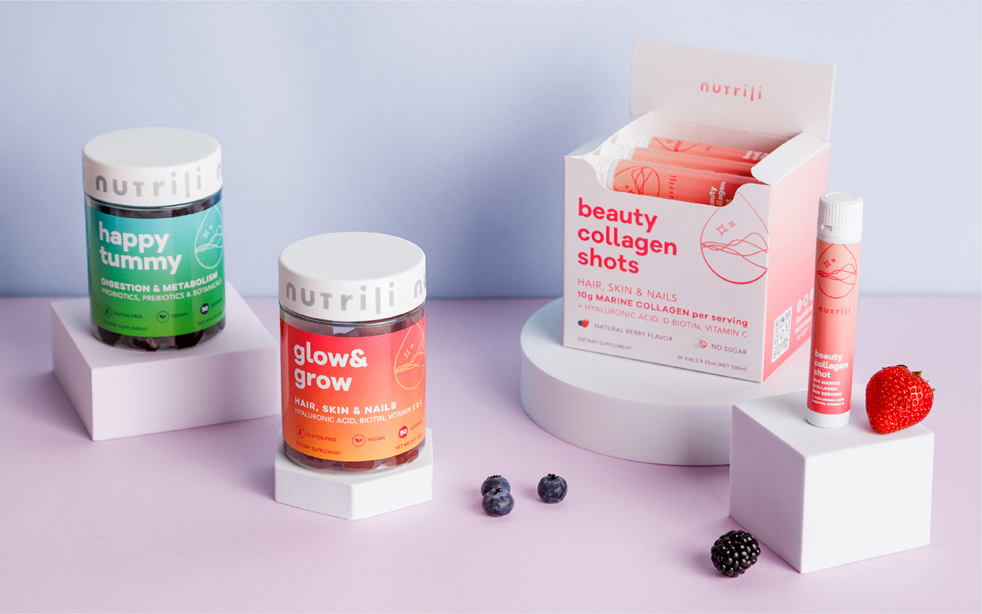 bold brand identity branding colorful Modern Design packaging design supplement label supplements visual identity vitamins