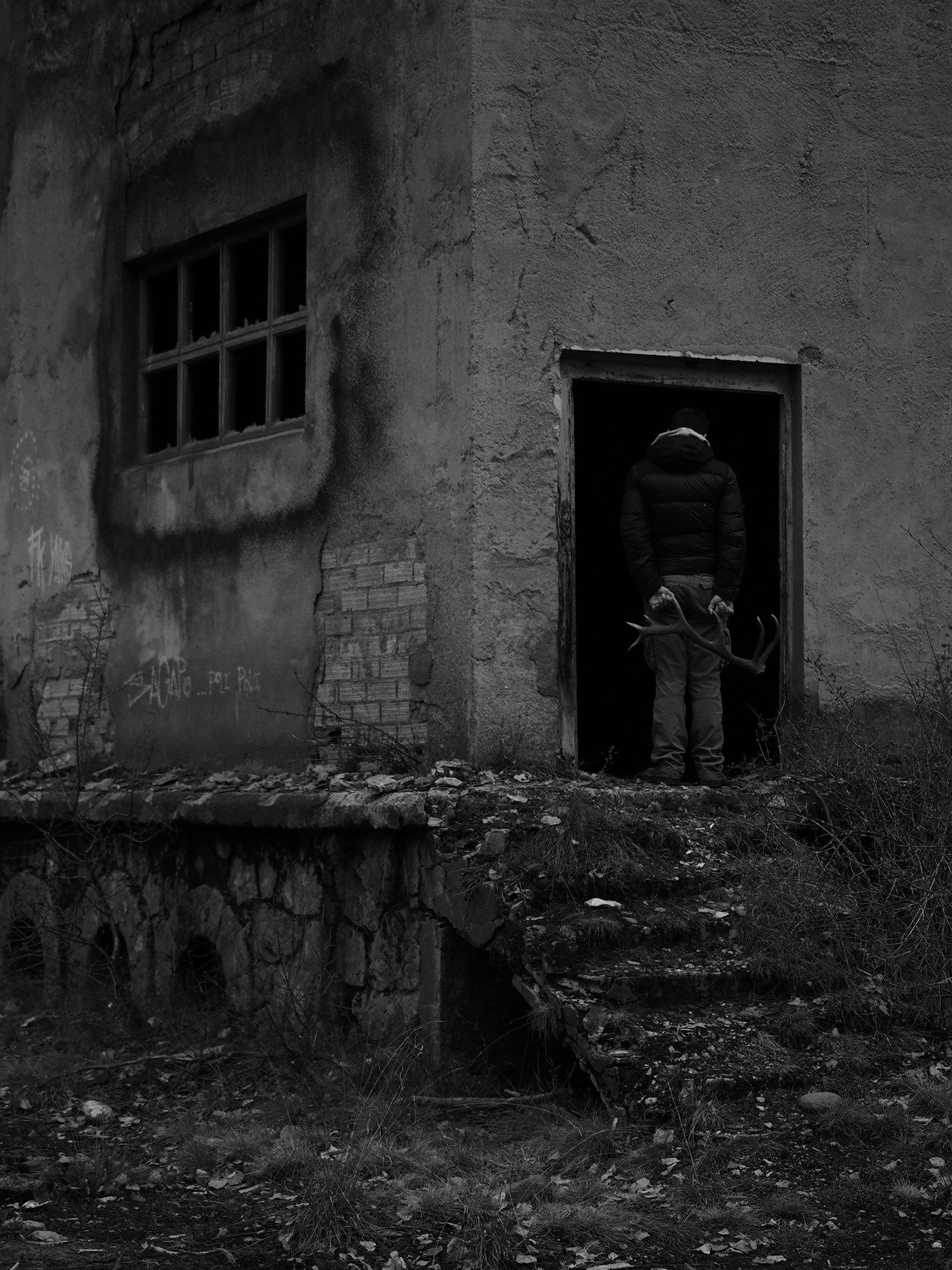 abandoned architecture black and white catalunya Documentary  pallars photografy monochrome urbex Xerallo