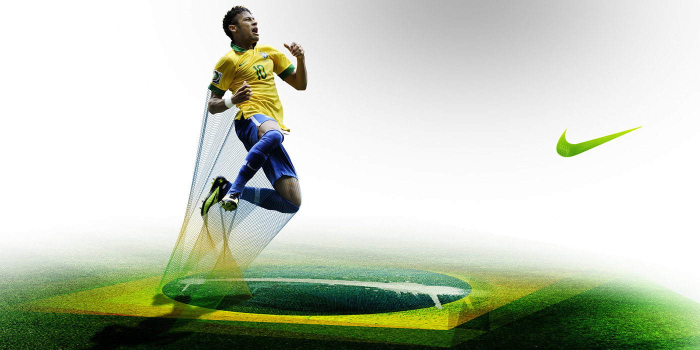 Advertising  Brasil Brazil football Neymar Nike soccer sports visual identity world cup