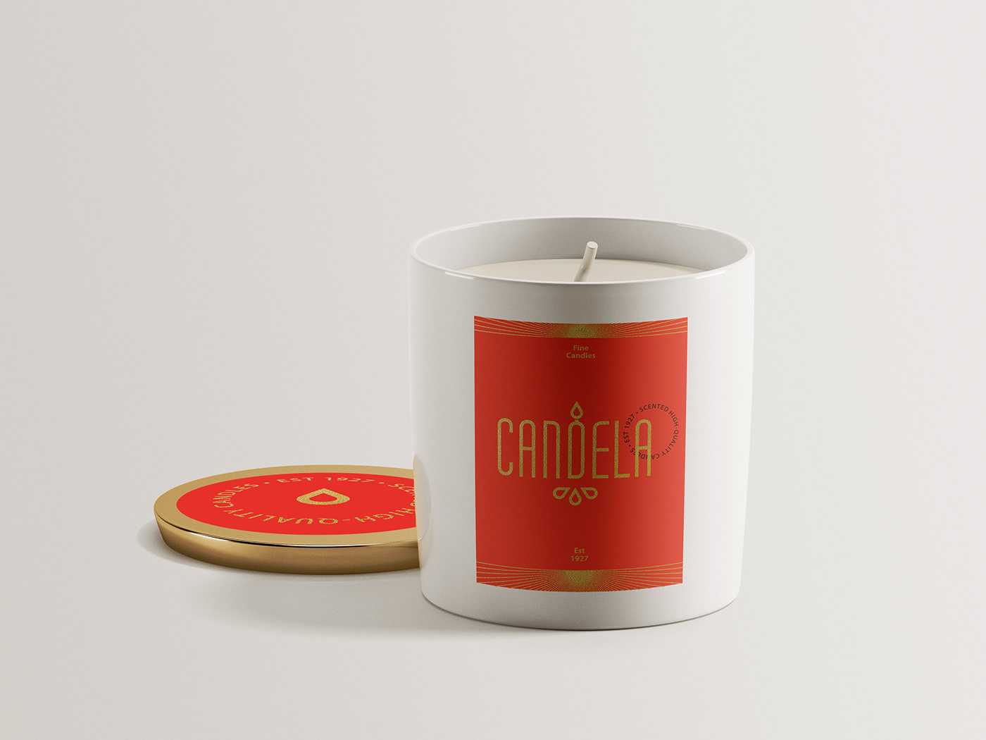 branding  candle graphic design  Label label design luxurious Packaging print design  scented candles visual identity