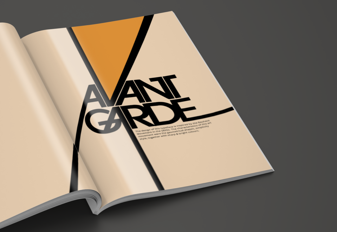 itc avant garde avant garde Case Study Layout semiotics typography   typeface study