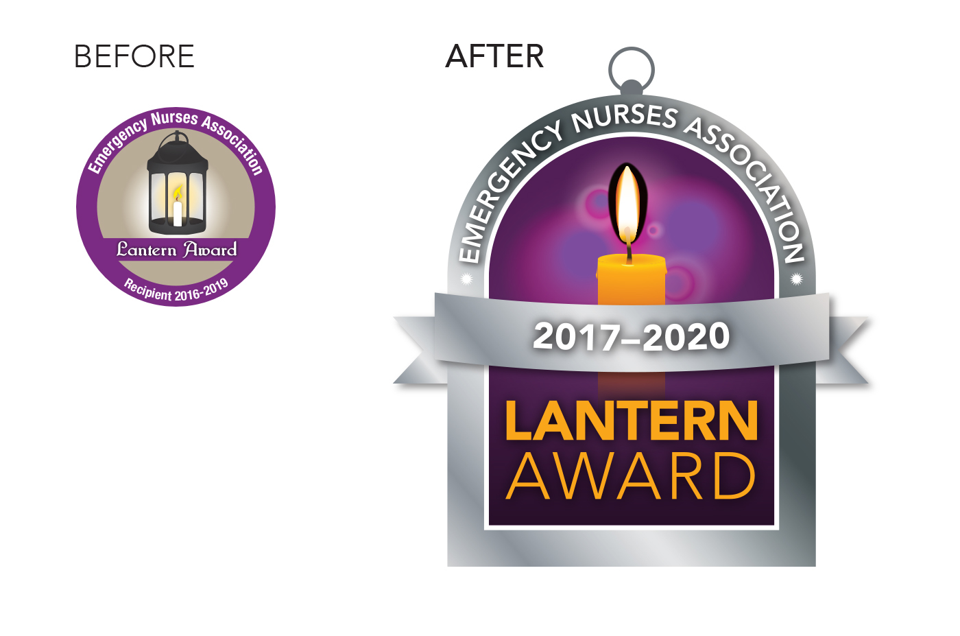lantern award emergency room logo branding  hospital