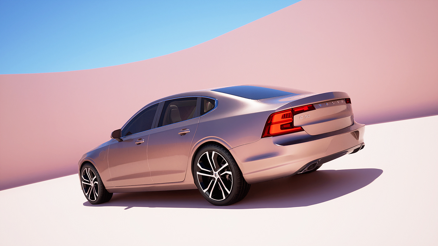 automotive   CGI 3D visualization Render Unreal Engine 5 Unreal Engine Volvo blender