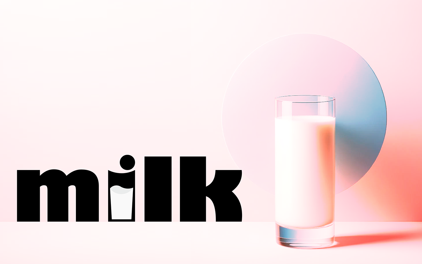 milk Packaging glass Cat natural organic brand identity cute drink cow
