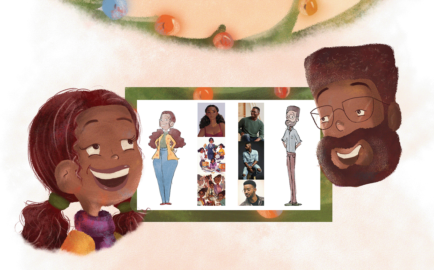 ILLUSTRATION  Digital Art  kidlit children's book children illustration art Character design  concept art black african american