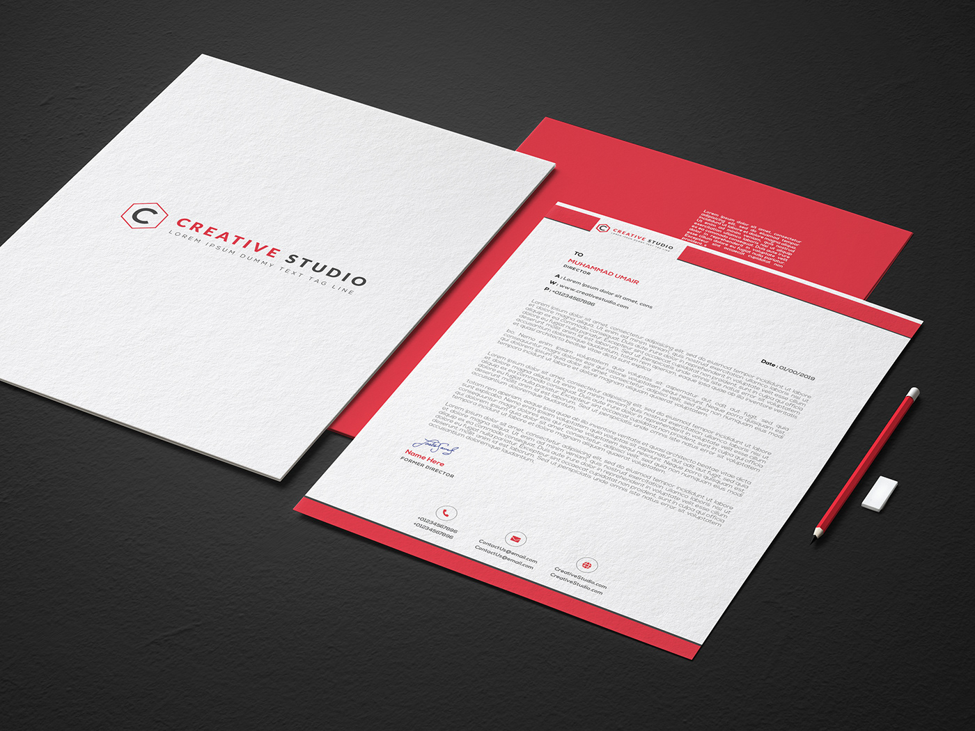 Letterhead Design Free PSD letterhead free psd How to design letterhead Modren Letterhead stationary