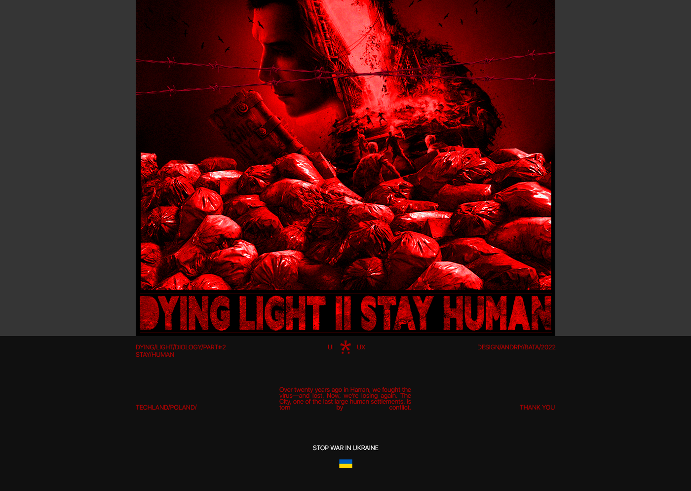 andriy bata dc Dying Light Dying Light 2 game marvel techland techlandgames UI ukraine