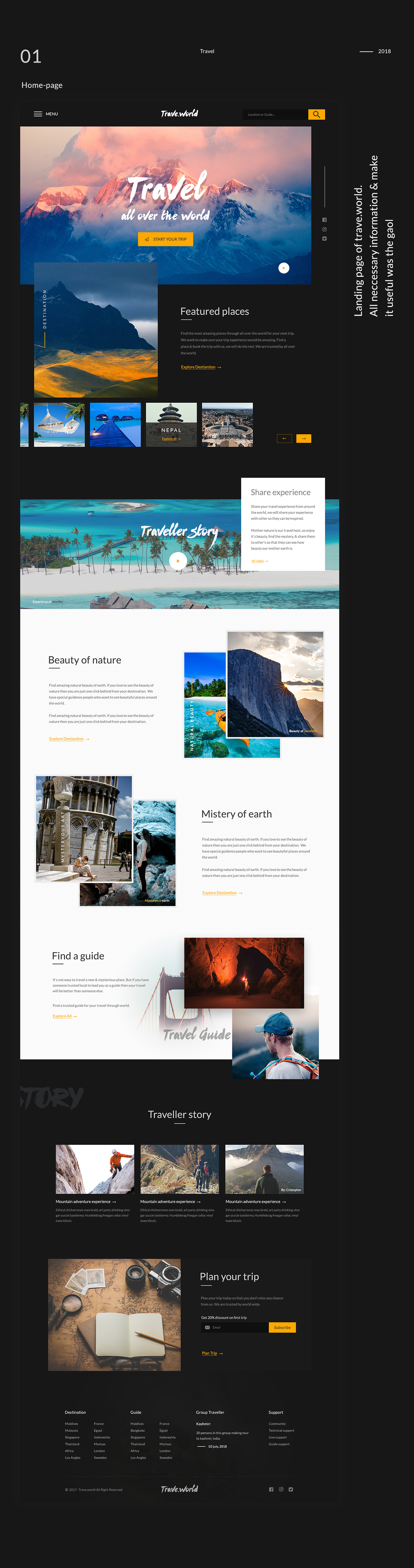 traveling travel webdesign Travel Website travel agency minimal travel agency modern travel agency travel agency user-interface