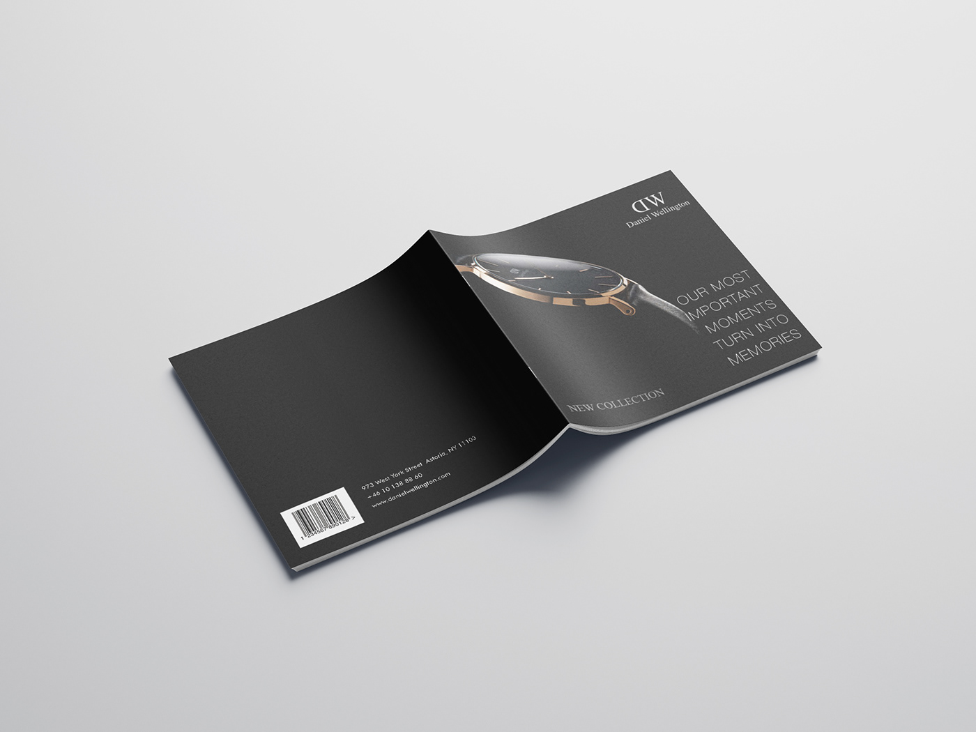 Catalogue watch editorial design daniel wellington InDesign graphicdesign Classic product