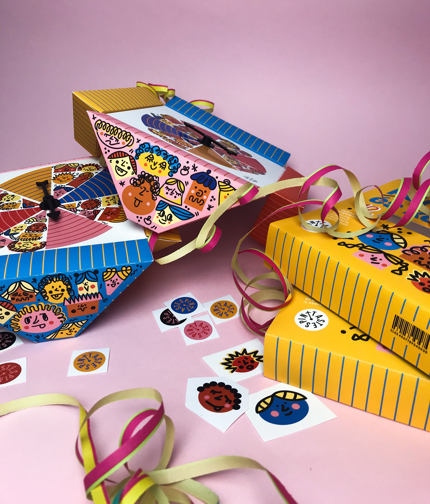 colorful design emotion game graphic design  ILLUSTRATION  kids Packaging Playful