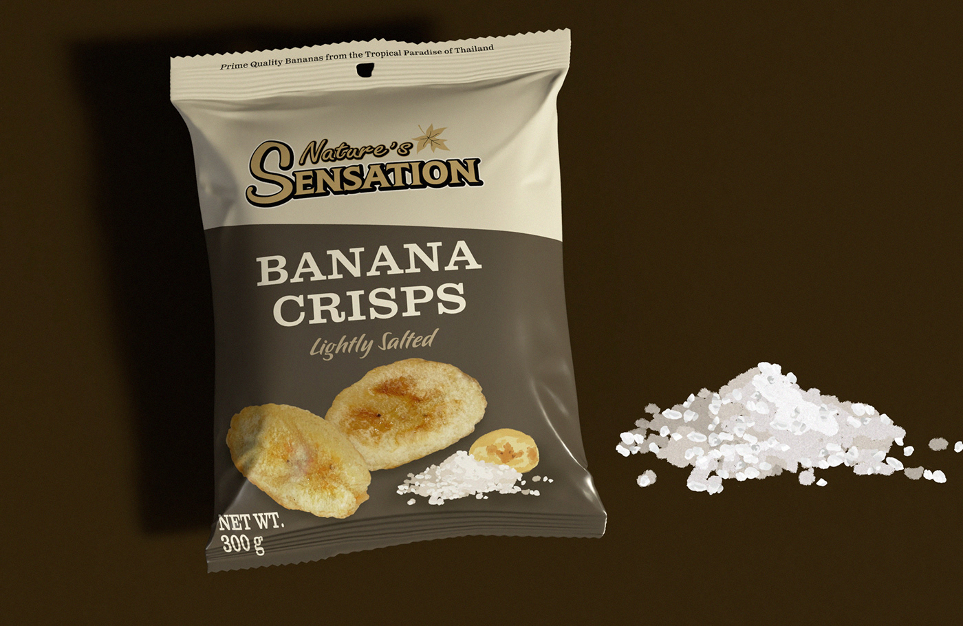banana crisp design Food  graphic ILLUSTRATION  natural Nature sensation snack