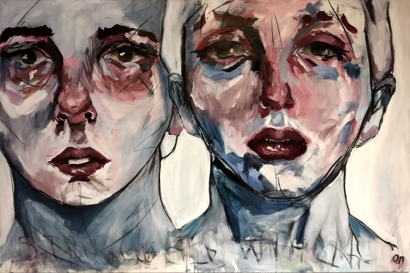 portrait acrylic canvas