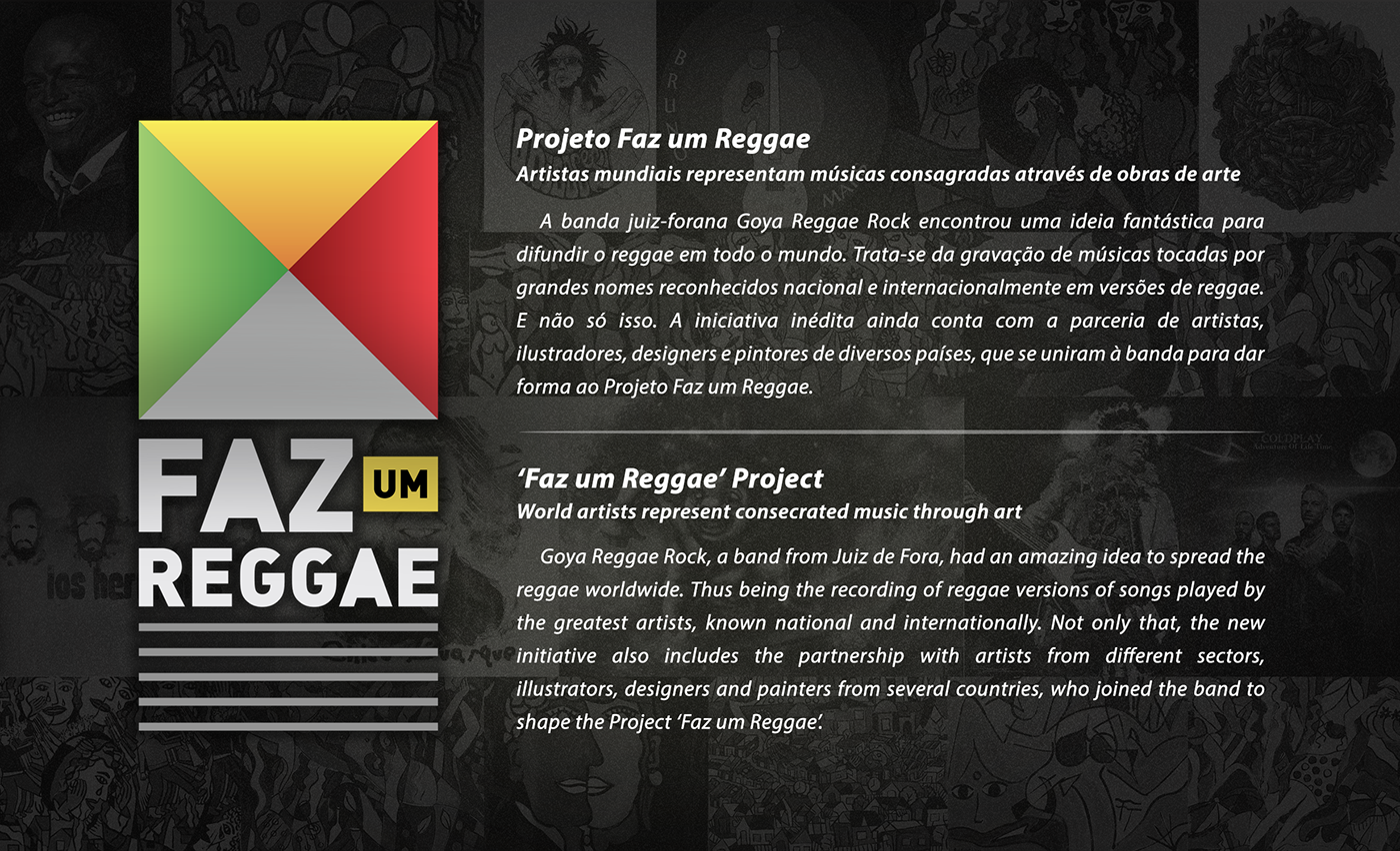 Faz um Reggae Goya Reggae Rock reggae ILLUSTRATION  music rock africa Europe asia america
