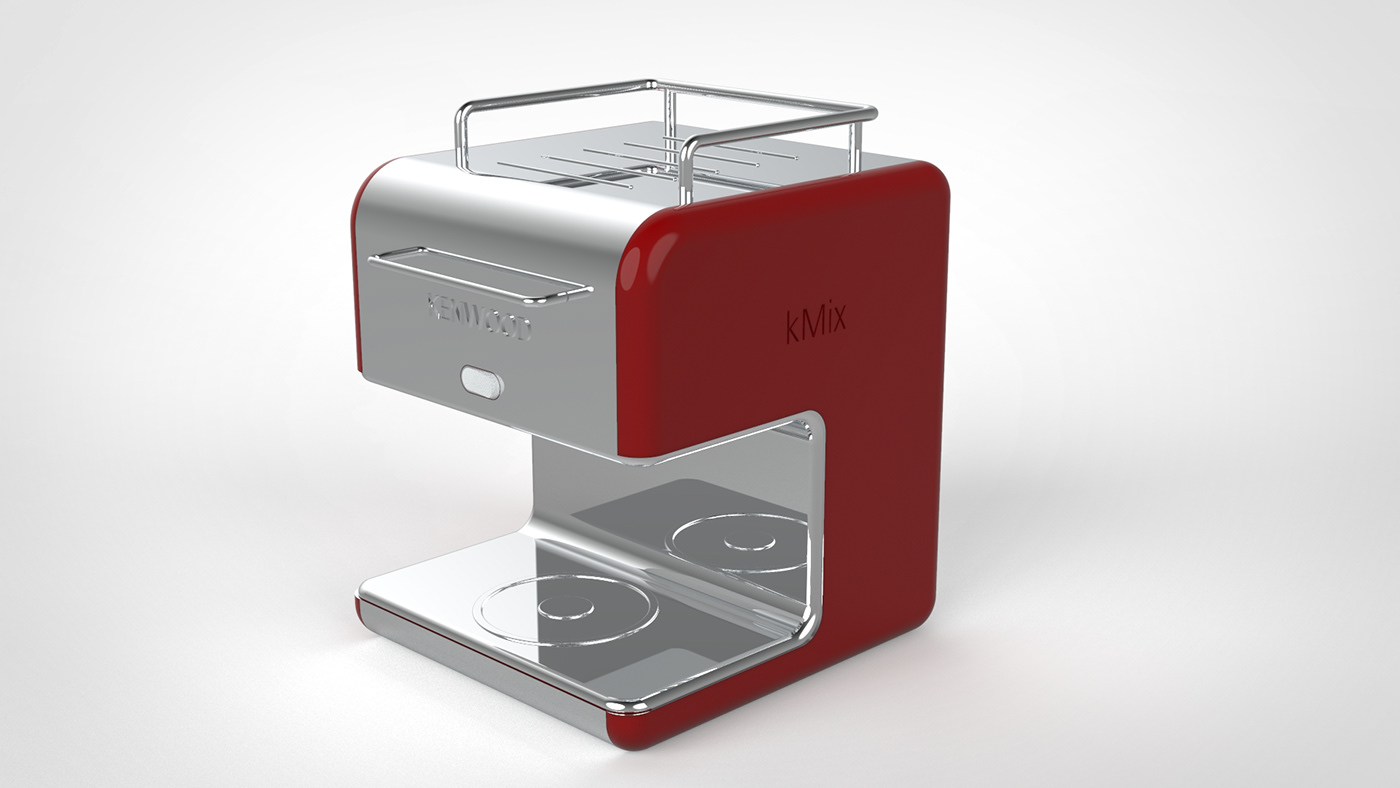 render 3d Solidworks design produto design de produto cafeteira Kenwood Render