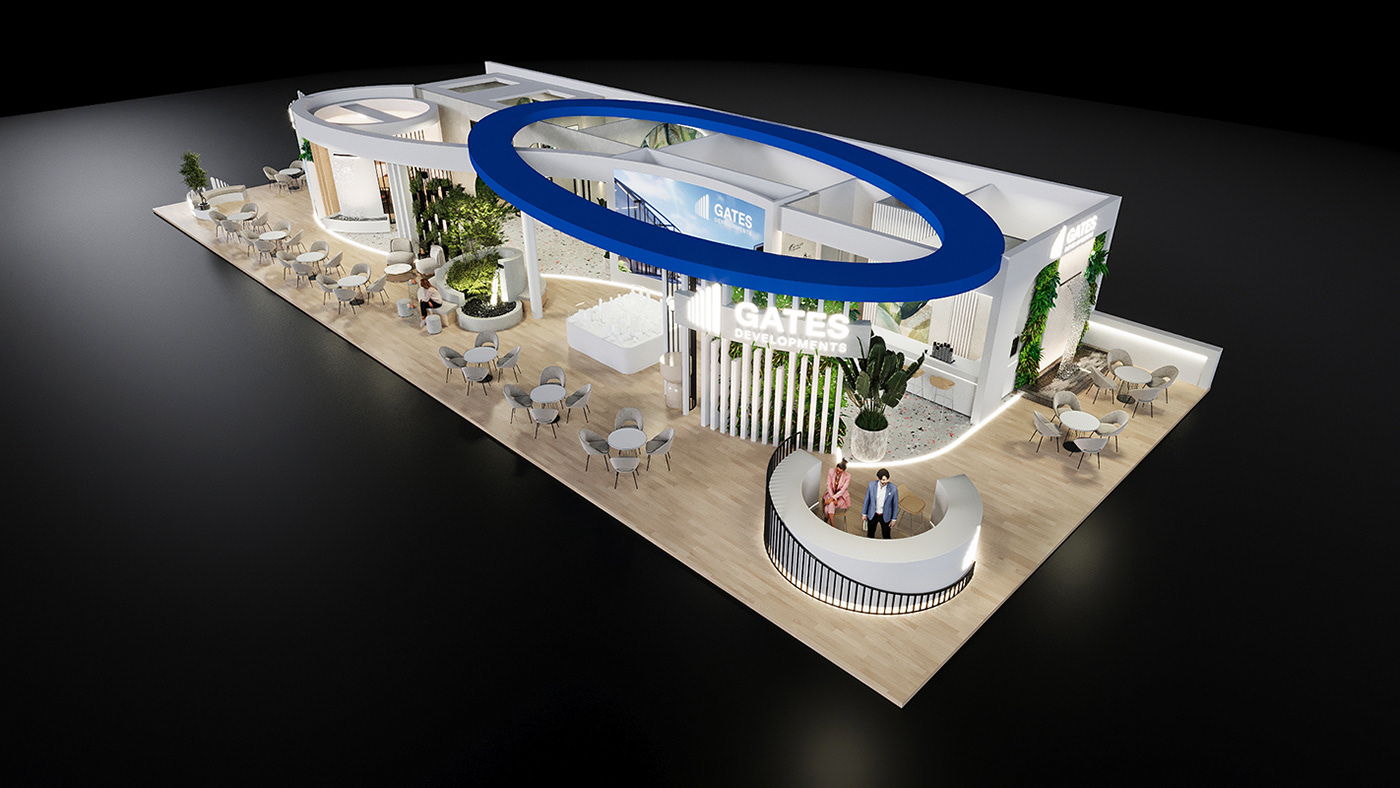 real estate 2023 design Exhibition Design  booth design expo 3D architecture Advertising  Cityscape Egypt