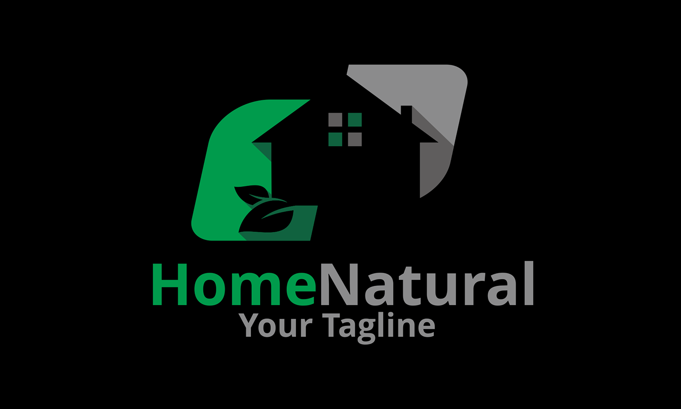 home natural Nature house Entertainment logo brand template sale building