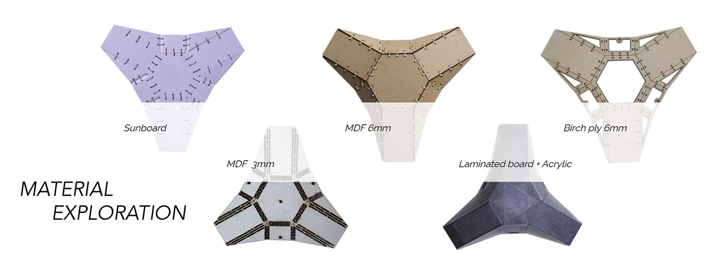 geometry lighting modular pendant lamp product design  Tessilation