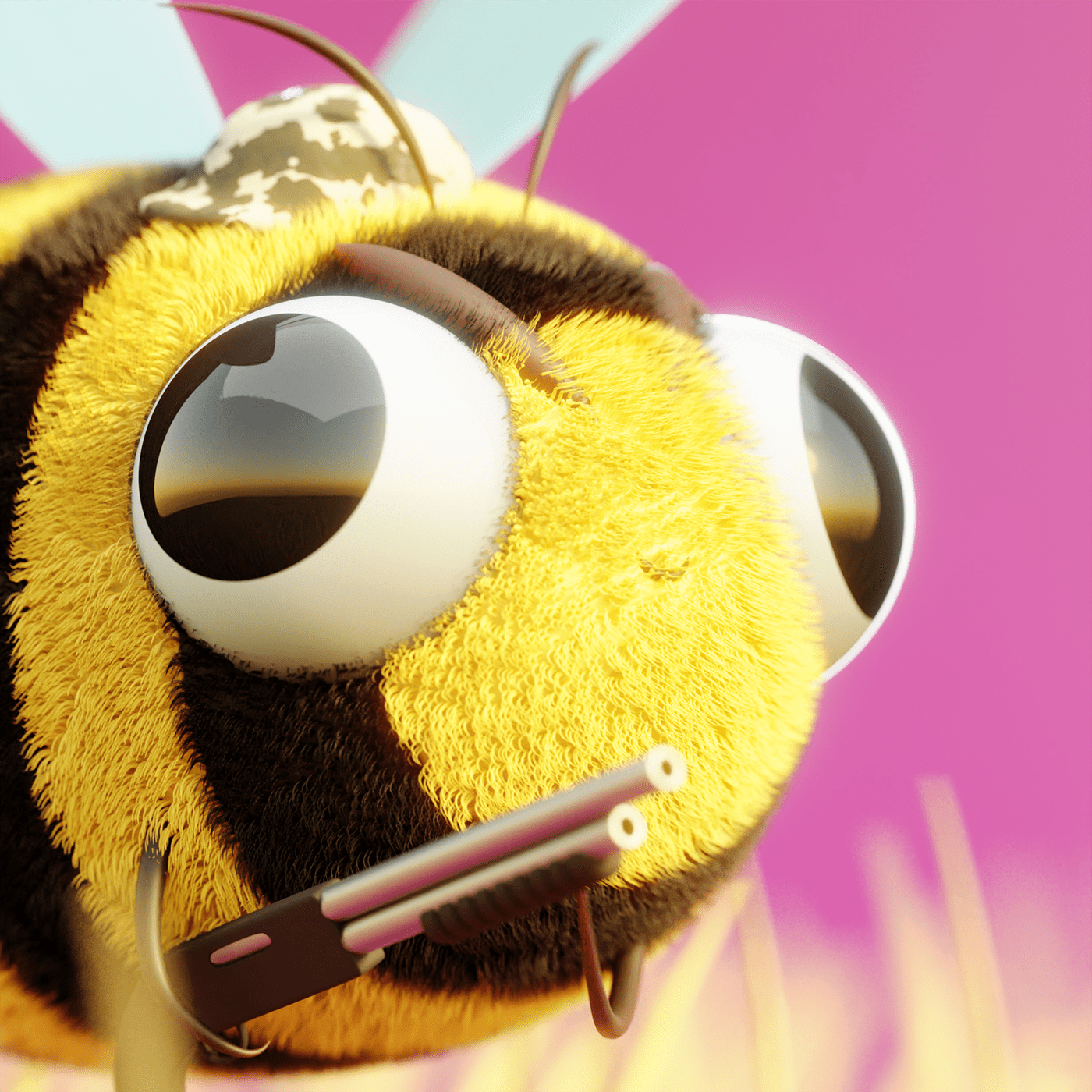 3D 3d animation after effects animation  bees blender graphics motion design motion graphics  Nature