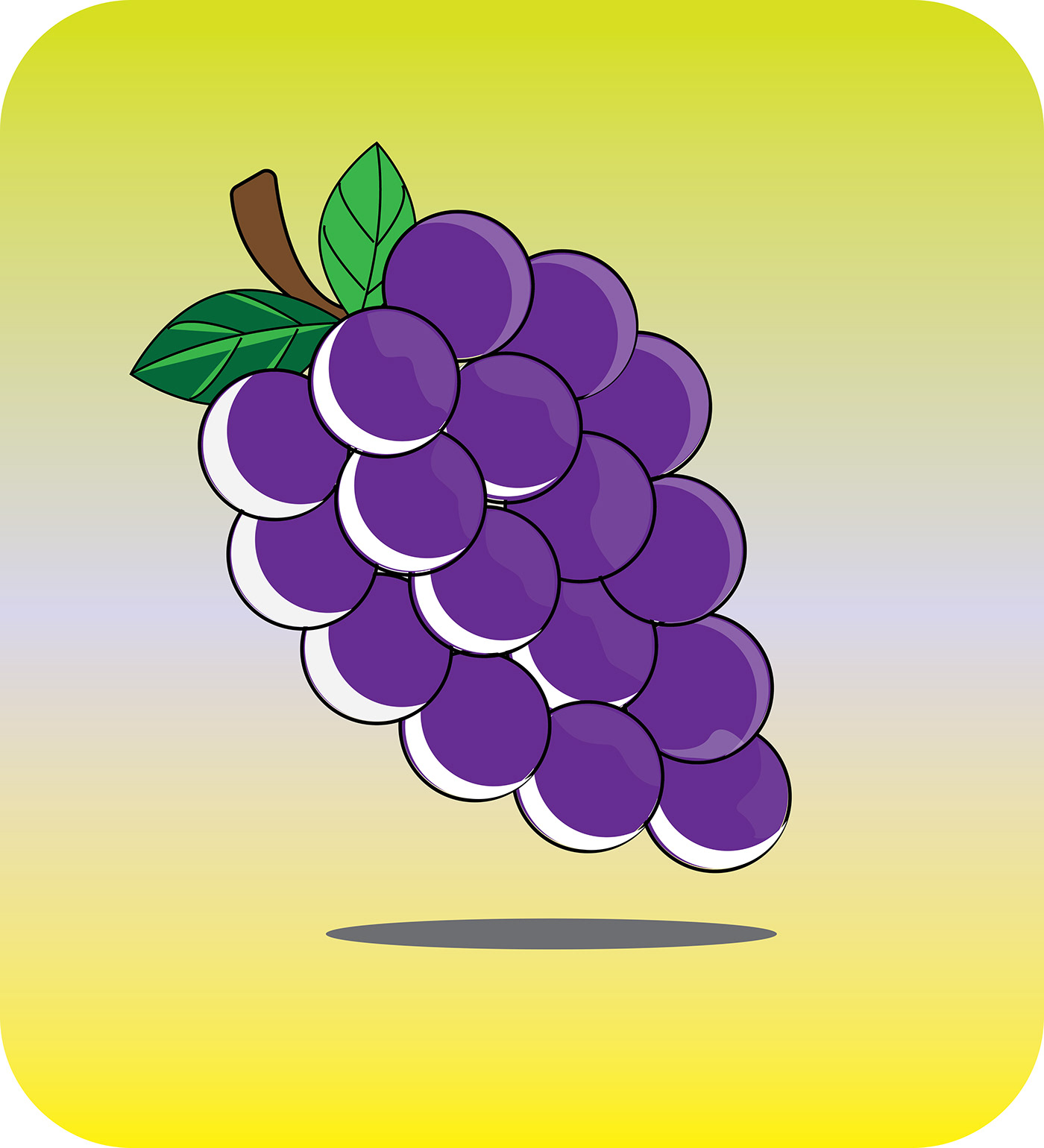 ILLUSTRATION  Fruit Illustration Food  Graphic Designer adobe illustrator vector digital illustration art cartoon Drawing 