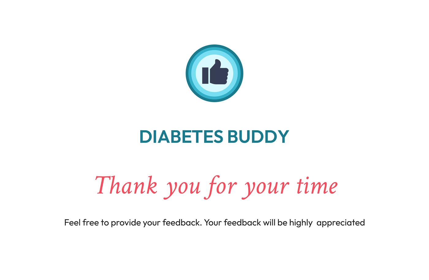 diabetes buddy; thank you; appreciation; diabetese app;