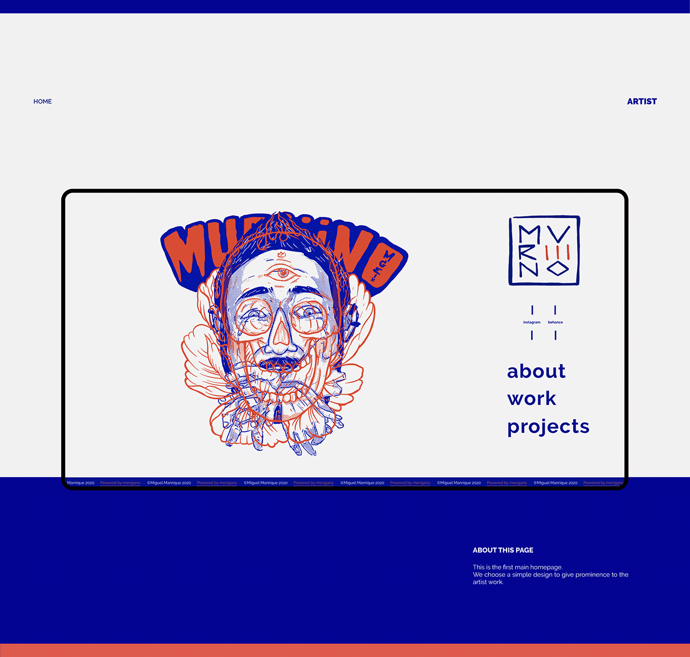 graphic design  interactive design minimal web muriiino portfolio Web