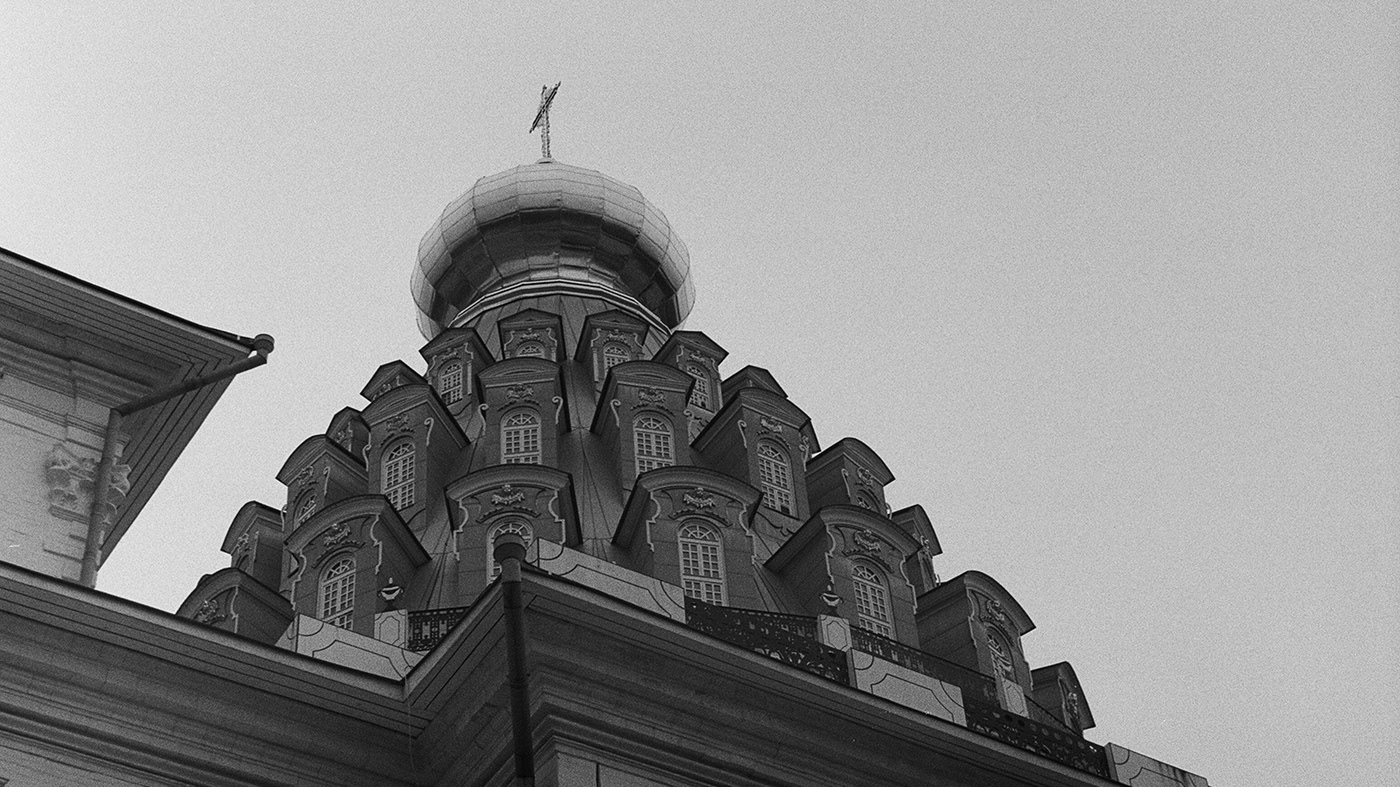 girl architecture photo Film   35mm snow Russia Moscow jerusalem new jerusalem