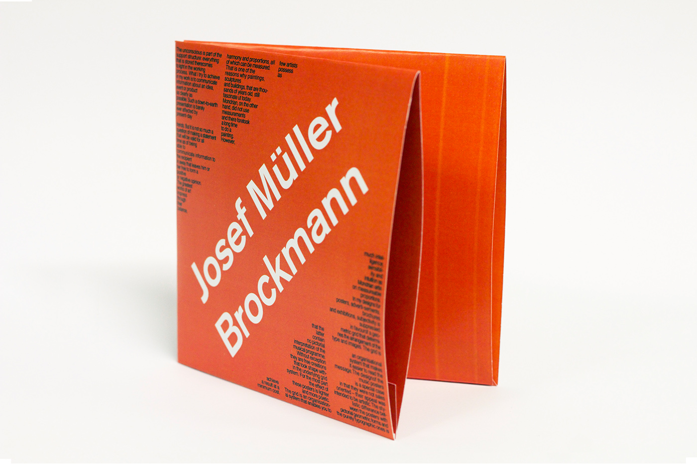 Josef Müller-Brockmann josef muller brockmann Booklet DVD norway paper brochure swiss design Switzerland