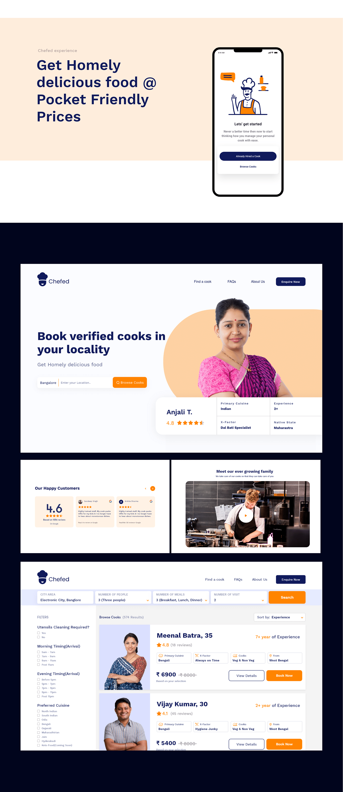 best branding  chef clean design design studio UI ux Web Website