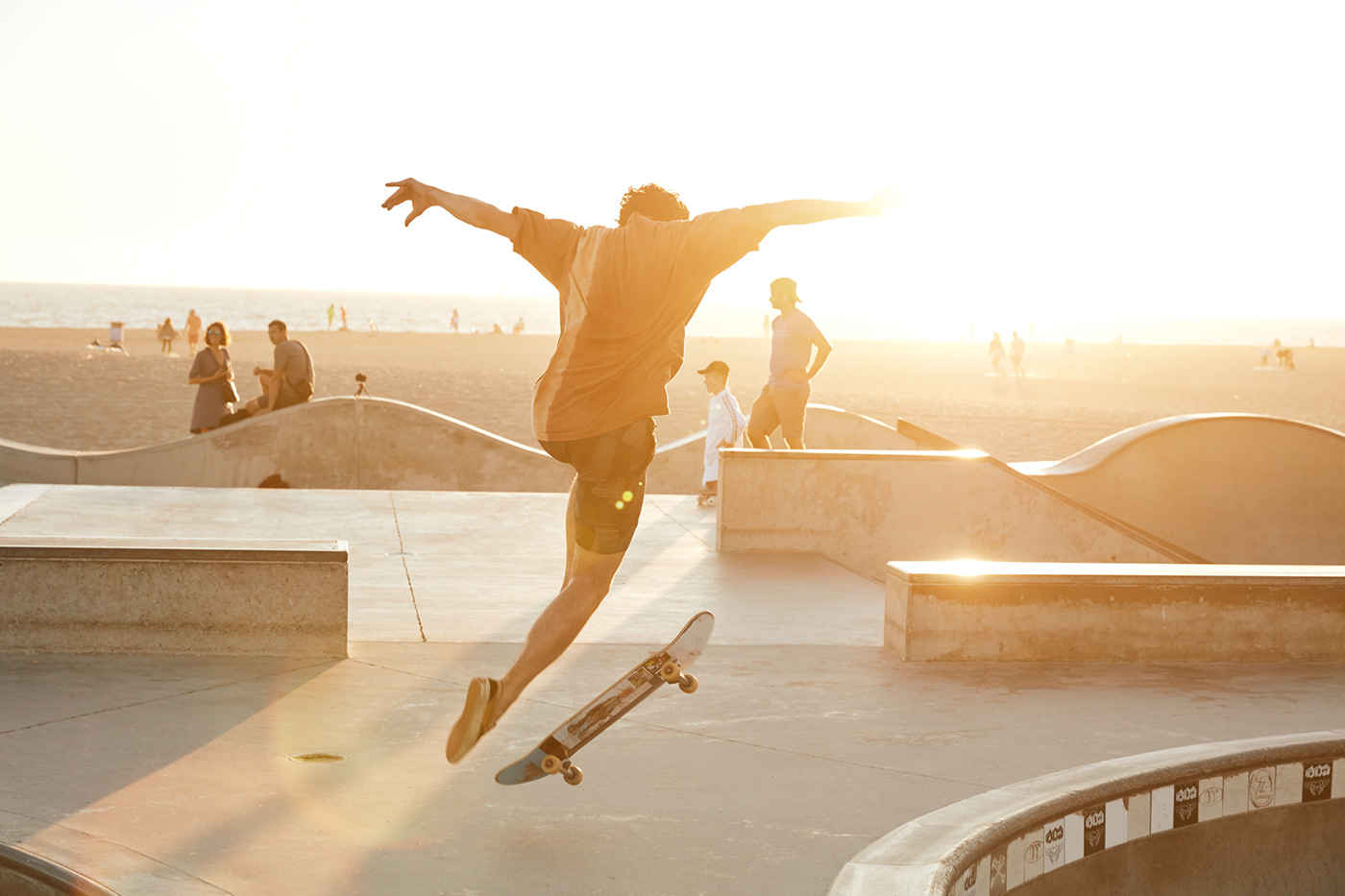 athlete beach fitness lifestyle professional sand skate skateboard sunset teenager