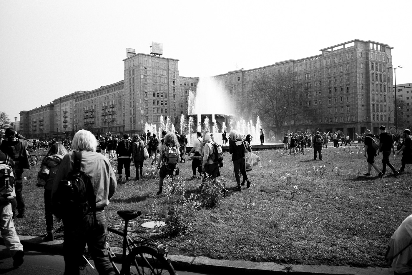 berlin protestation blackandwhite Leica photo press reportage germany youth