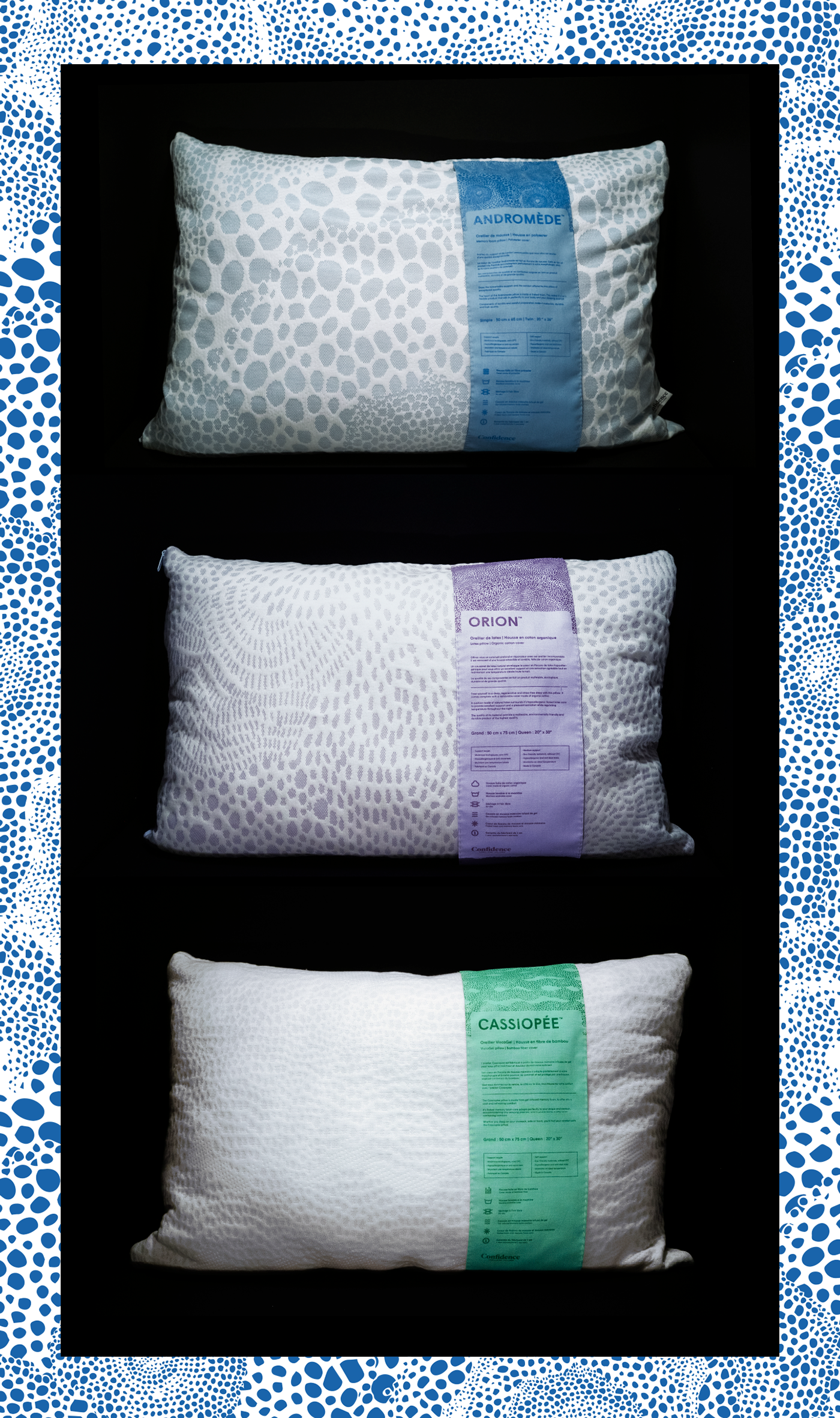 pillows pattern Quebec sleep