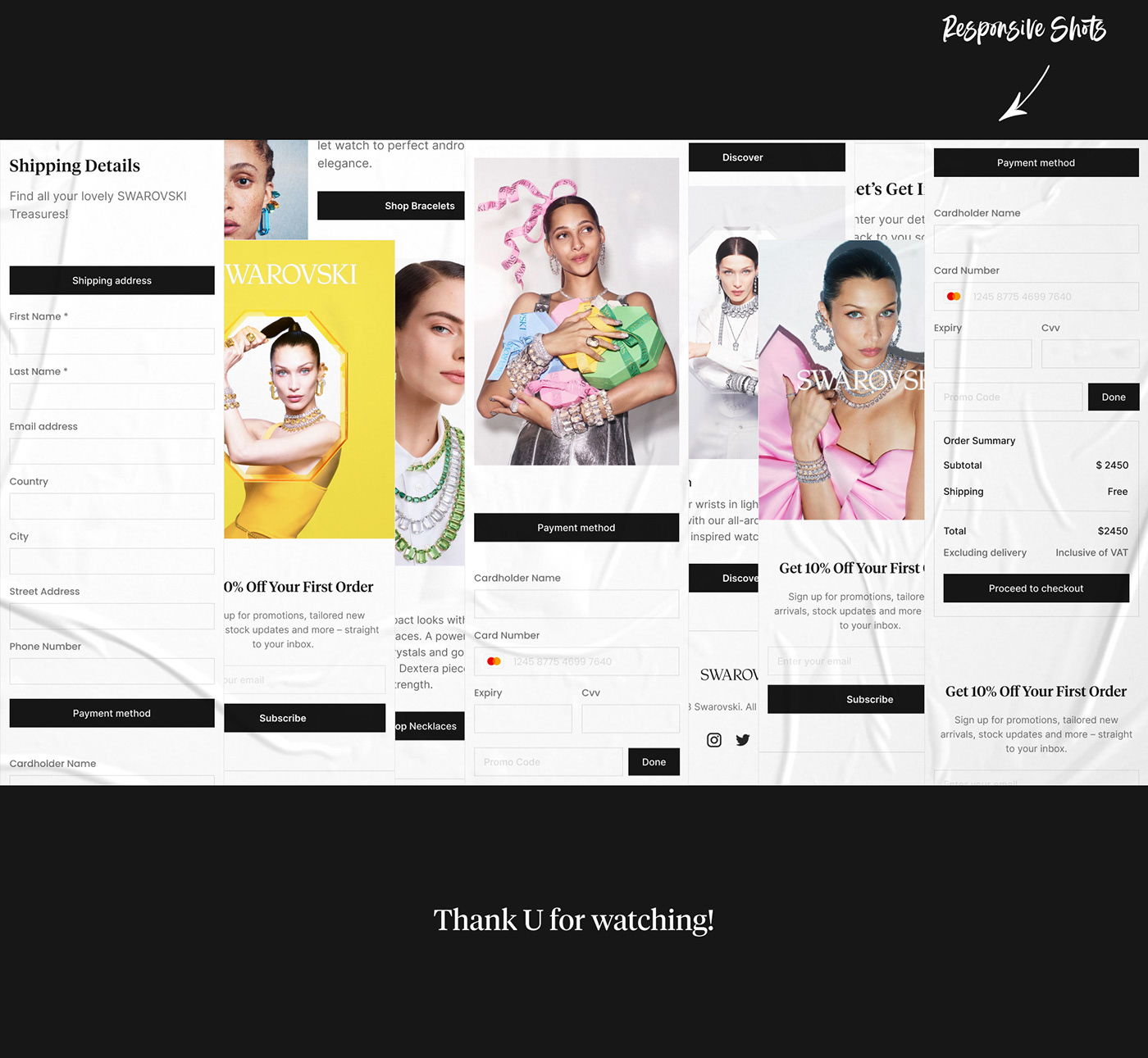 fashion accessory user interface user experience uiux Ecommerce resposive Website Web Design  landing page Figma
