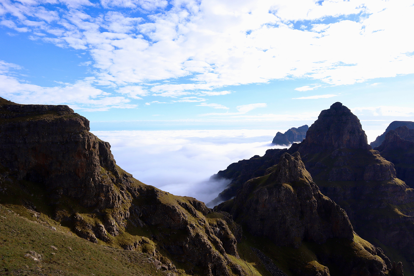 adventure clouds drakensberg hiking mountains Outdoor Photography  south africa Travel