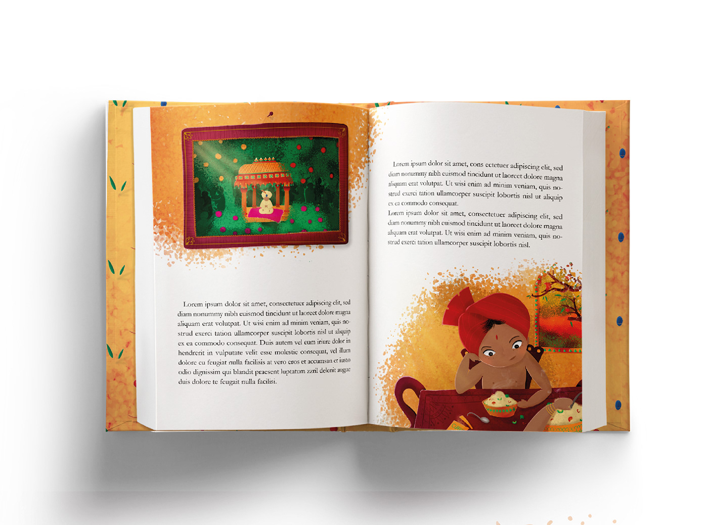 piórko2018 ILLUSTRATION  contest India bird children's book boy enchanted Paintings orange